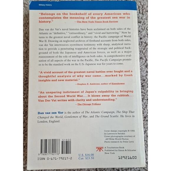 Pacific Campaign: The U.S.–Japanese Naval War 1941–1945 Dan Van Der Vat | GUC | - Picture 2 of 6